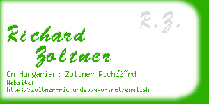 richard zoltner business card